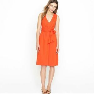 Orange A-line J Crew Dress